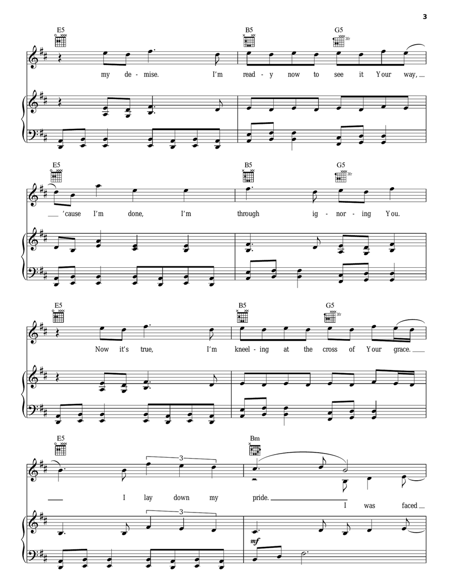 Lay Down My Pride Lay Down My Pride Piano, Vocal, Guitar scores gallery preview page 3