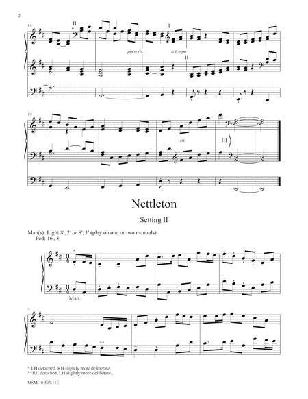 Nettleton, Settings 1 and 2 (Introduction)