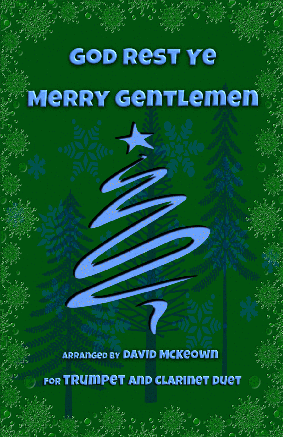 God Rest Ye Merry Gentlemen, Jazz Style, for Trumpet and Clarinet Duet by Traditional Clarinet Duet - Digital Sheet Music