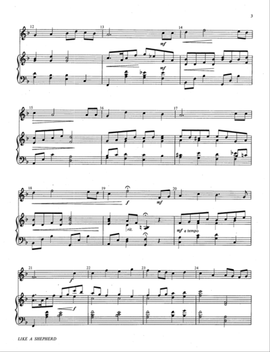 Like a Shepherd Percussion scores gallery preview page 3