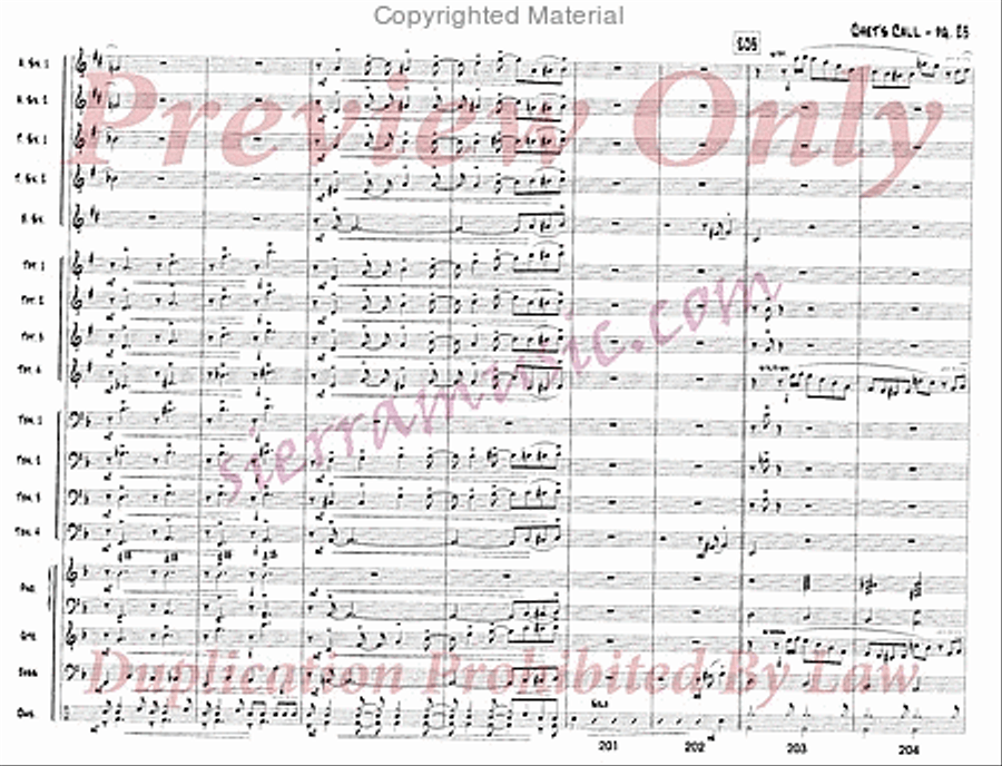 Chet's Call Chet's Call Big Band scores gallery preview page 24