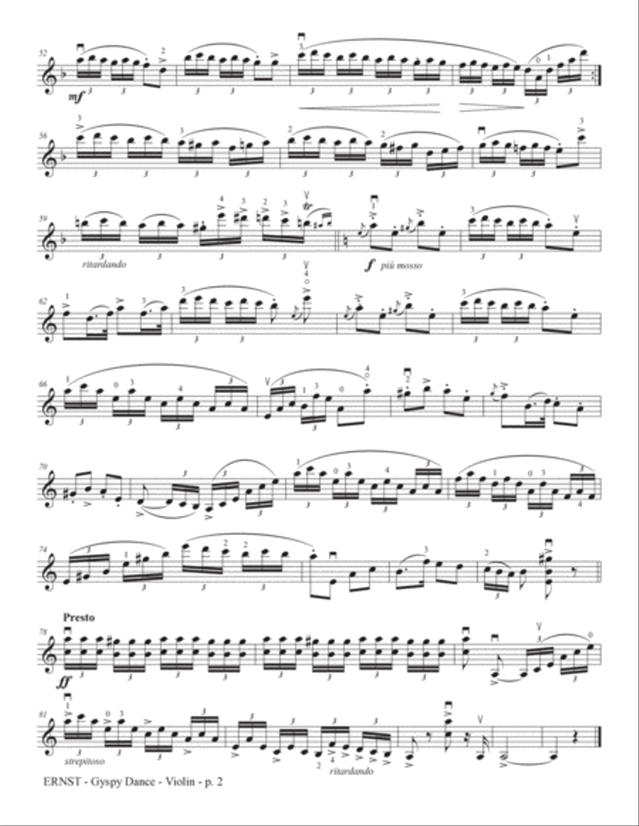 Gypsy Dance Gypsy Dance Violin Solo scores gallery preview page 3