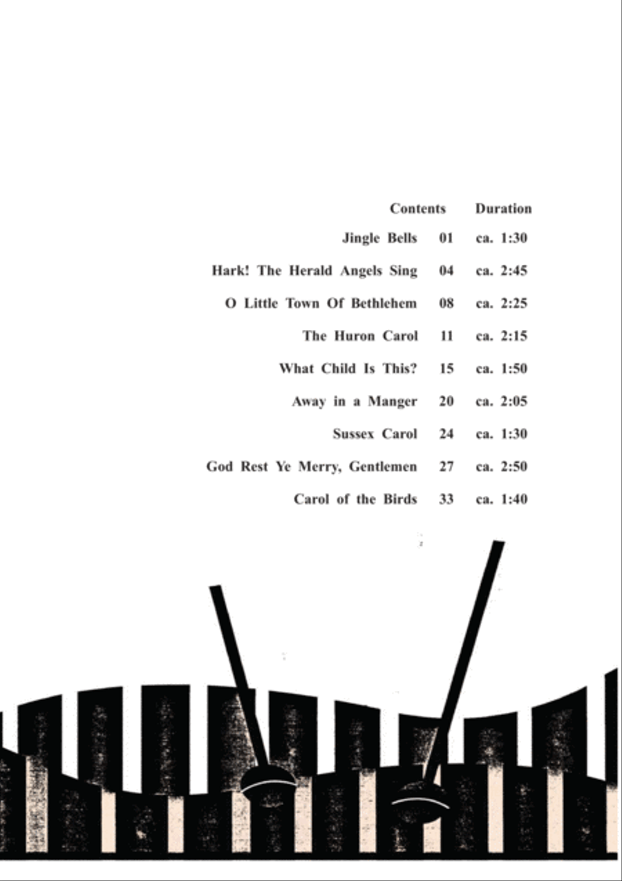 Merry Christmas, Marimba Volume I (9 marimba solos) Marimba scores gallery preview page 2