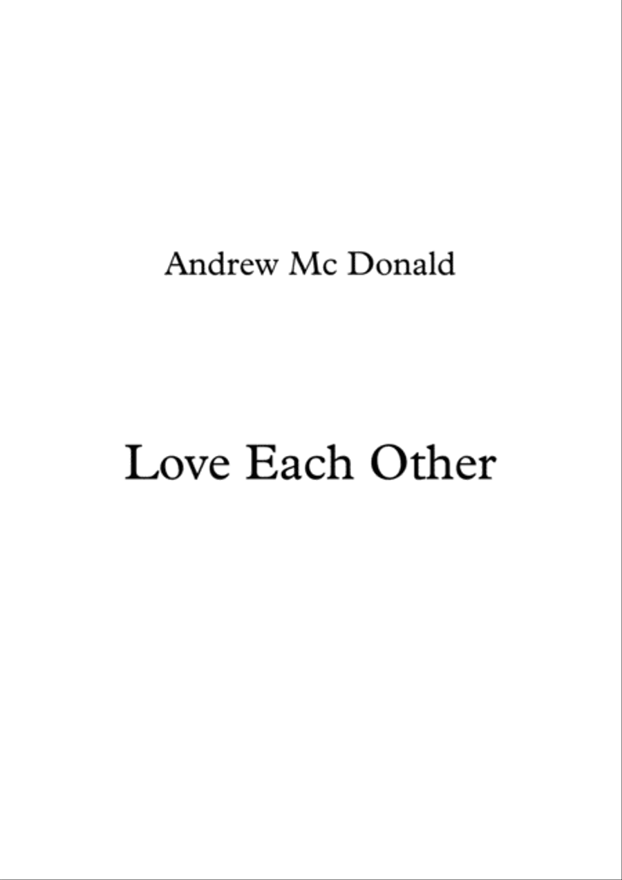 Love Each Other Voice scores gallery preview page 1