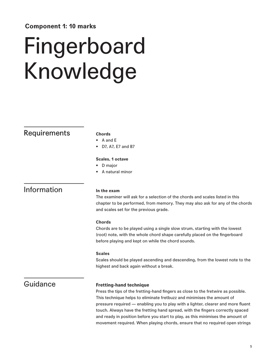 LCME Acoustic Guitar Handbook Grade 1 2020 Acoustic Guitar scores gallery preview page 5