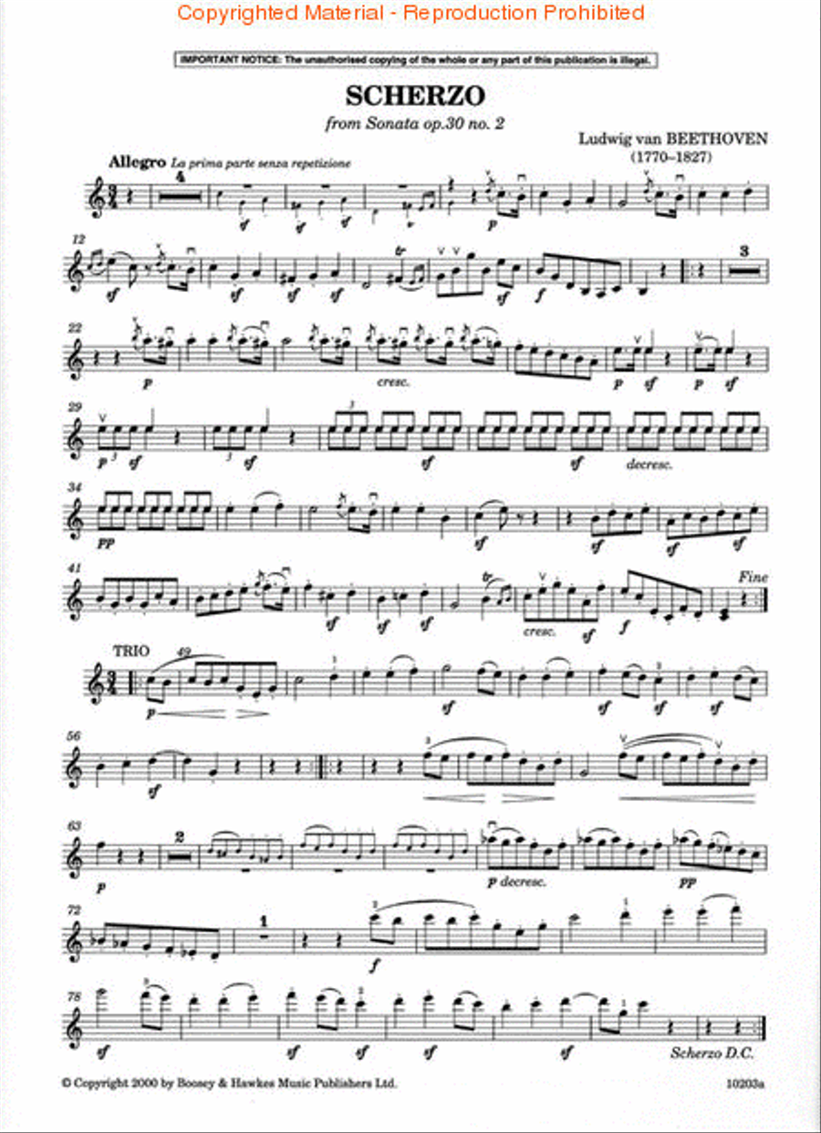 Classical Violinist Violin Solo scores gallery preview page 2