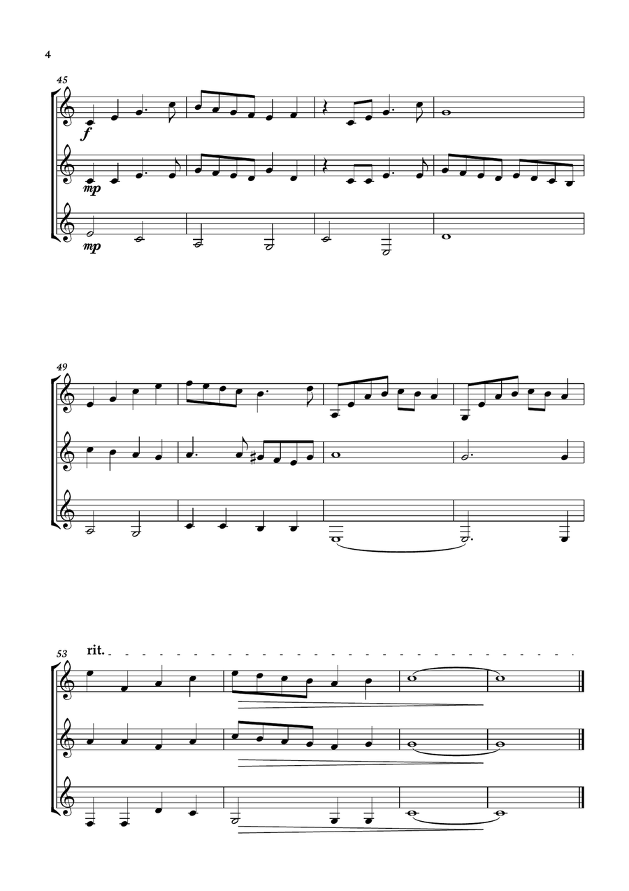 Have Yourself A Merry Little Christmas Guitar Ensemble scores gallery preview page 4