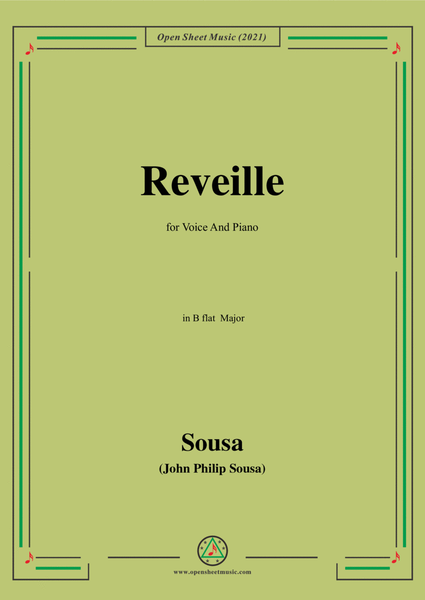 Sousa-Reveille,in B flat Major,for Voice and Piano image number null