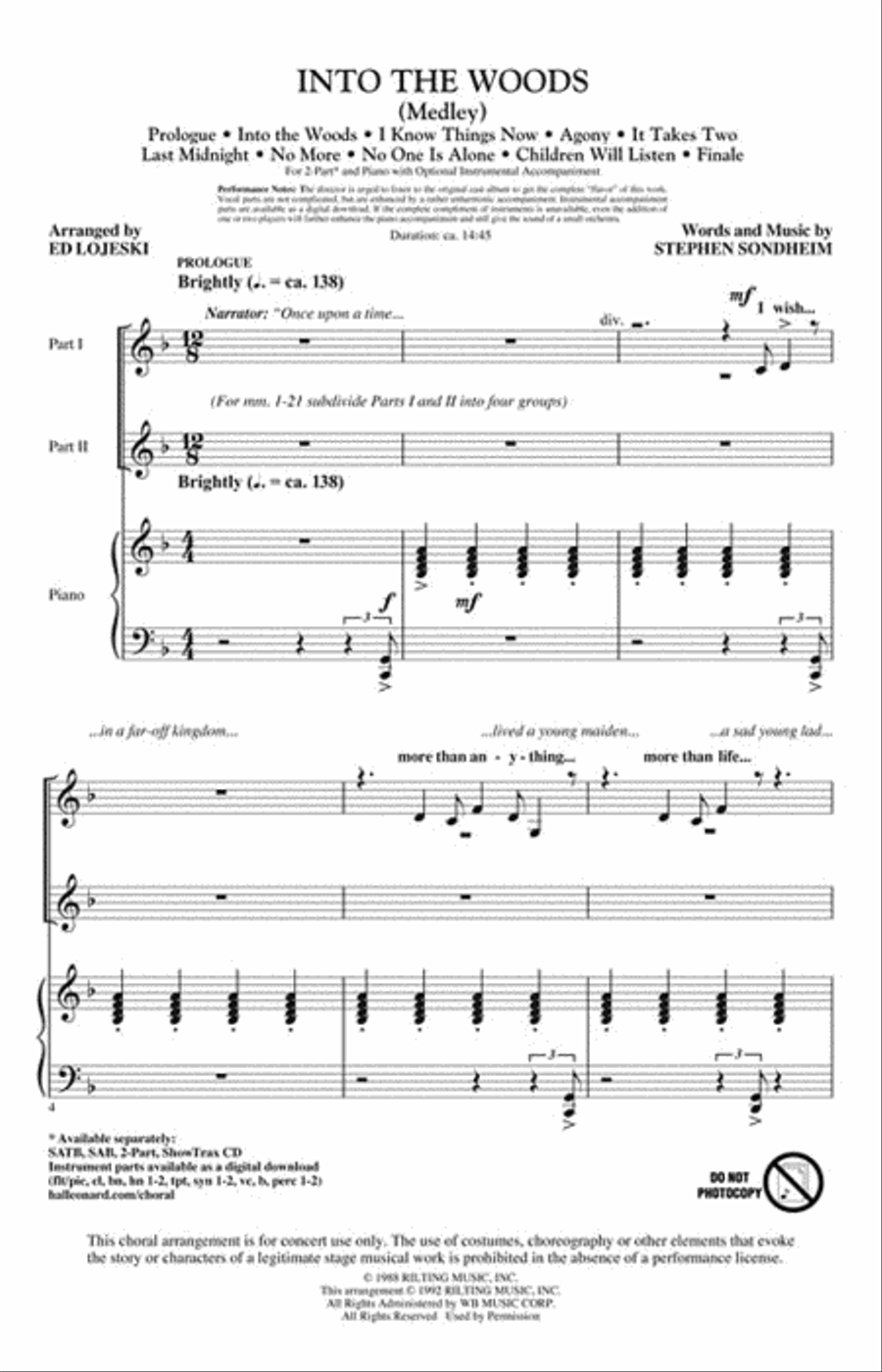 Into the Woods 2-Part scores gallery preview page 2