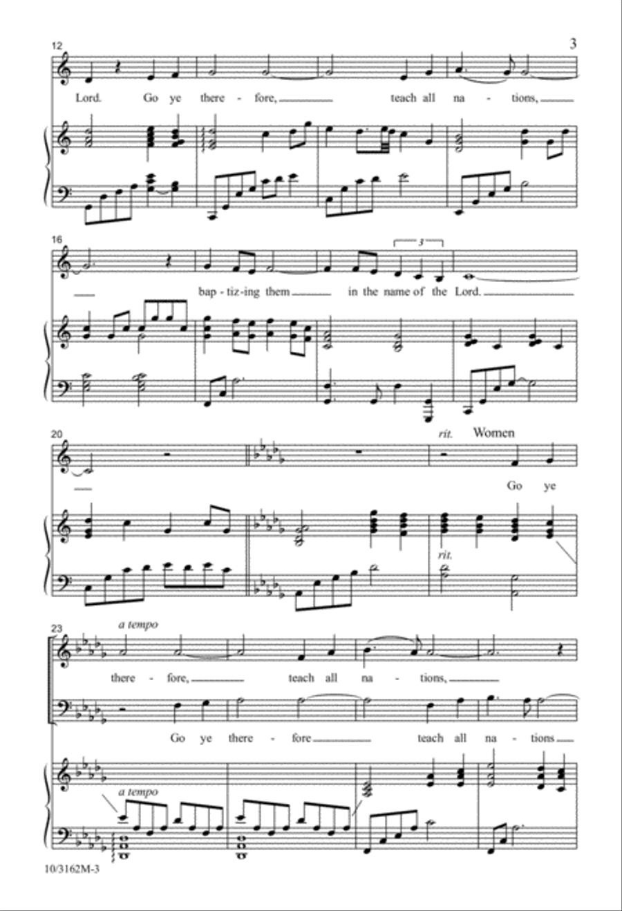 Go Ye, Therefore 2-Part scores gallery preview page 3