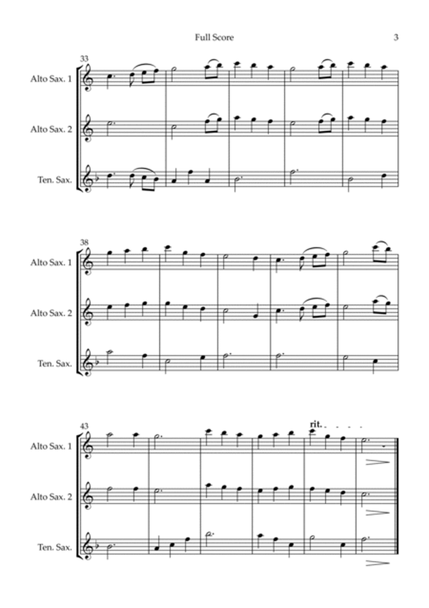 The First Noel (Christmas Song) for Saxophone Trio image number null