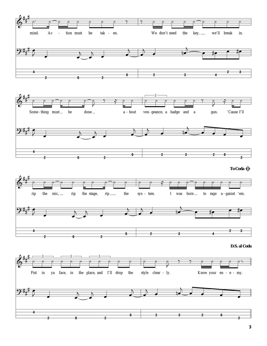Know Your Enemy Acoustic Guitar scores gallery preview page 3