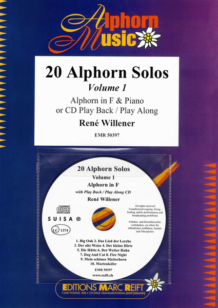 20 Alphorn Solos Volume 1 image number null
