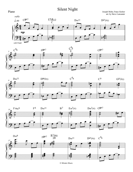 Silent Night - harmonic color arr. for Flute & Piano image number null