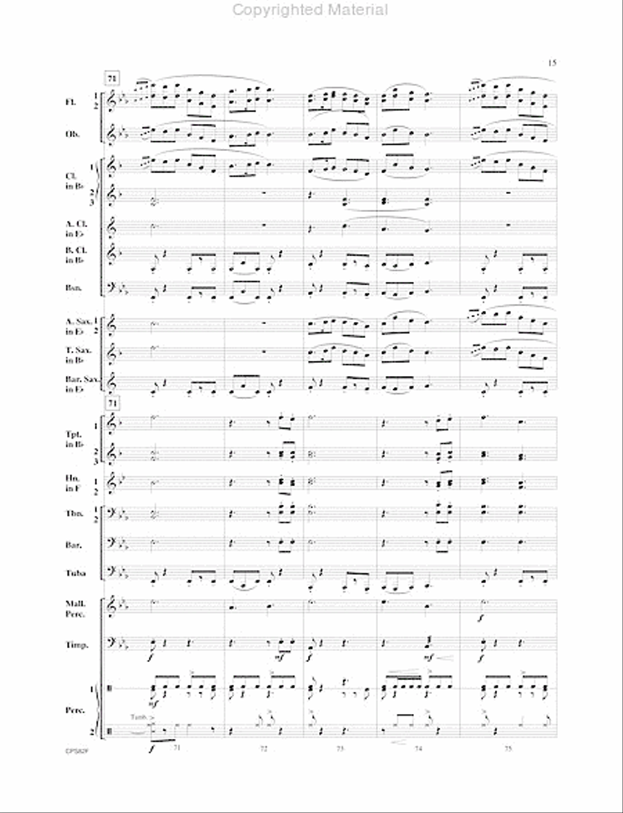 Highland Celebration Concert Band scores gallery preview page 16