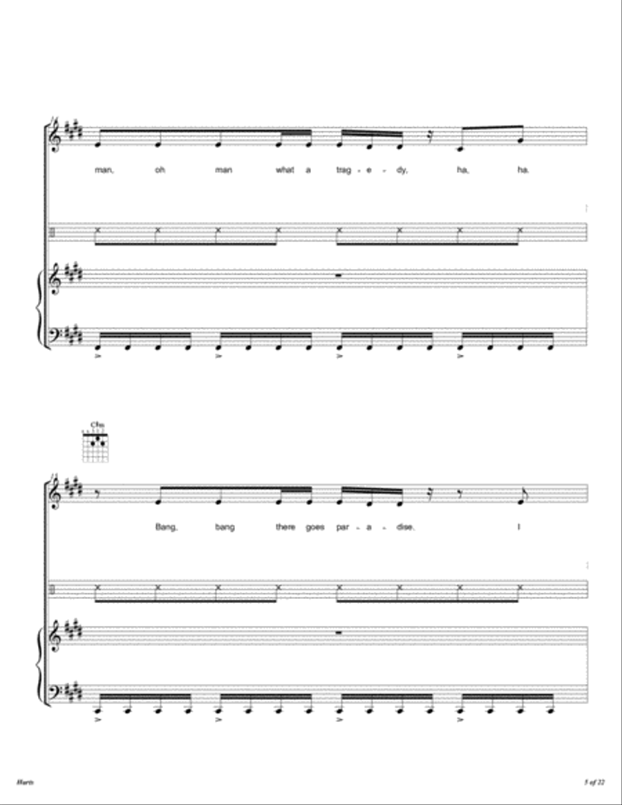 Hurts String Quartet scores gallery preview page 6