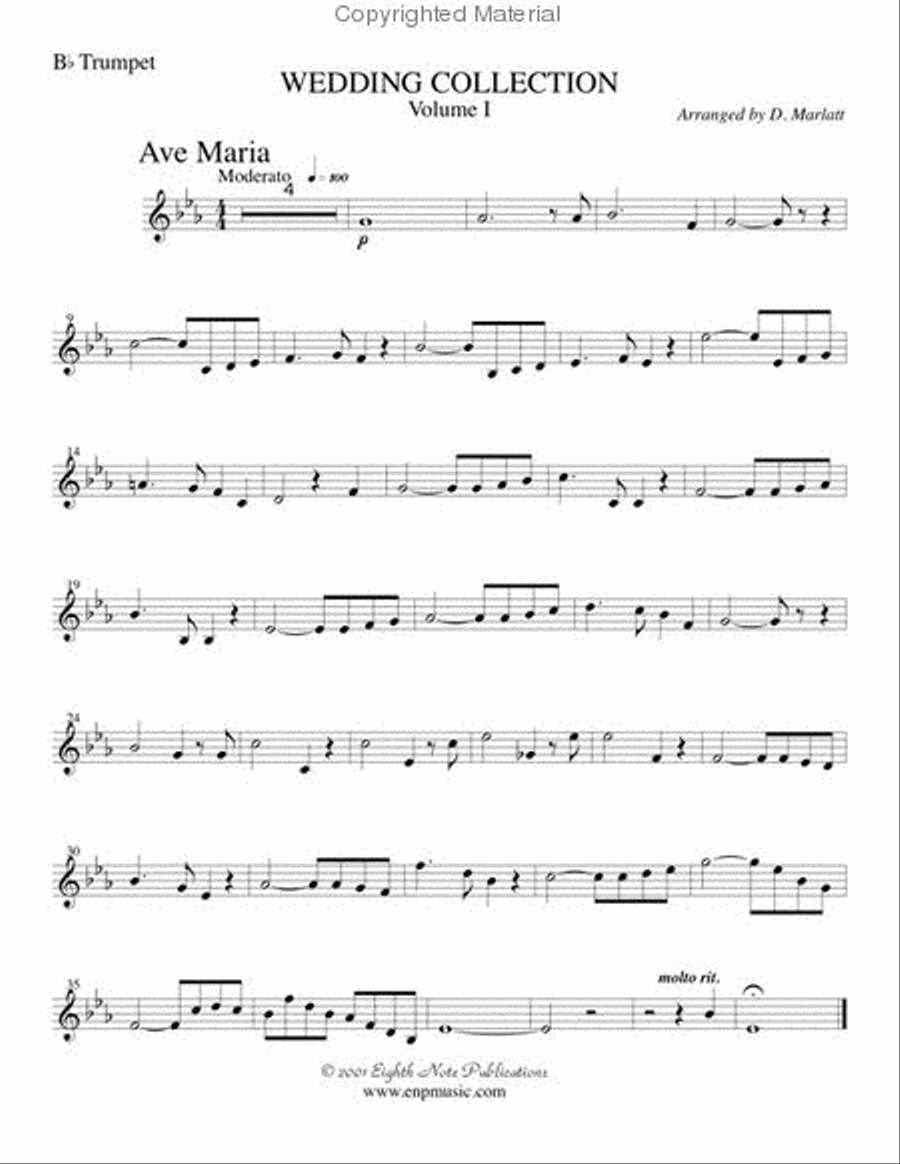 Wedding Collection, Volume I Cornet scores gallery preview page 2