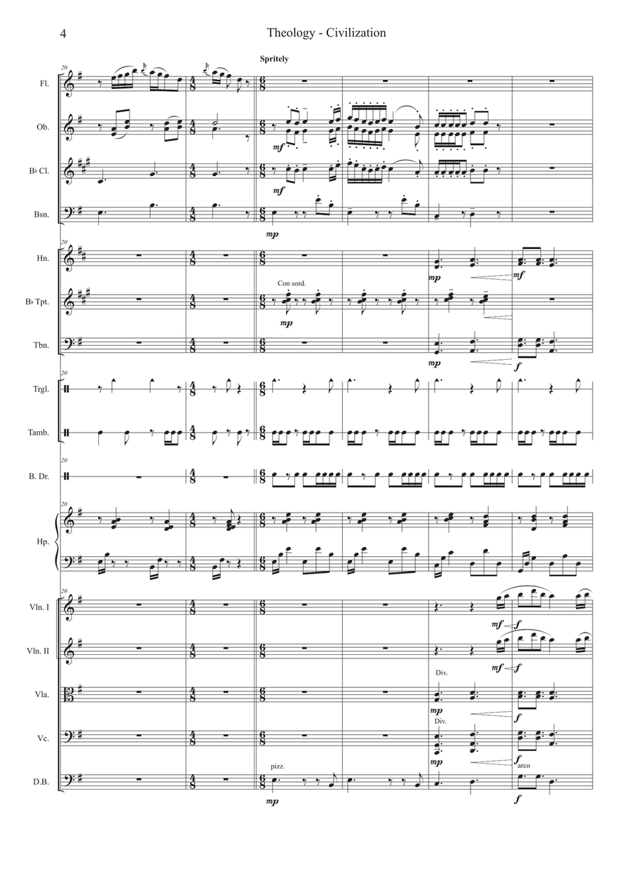 Theology / Civilization Full Orchestra scores gallery preview page 4