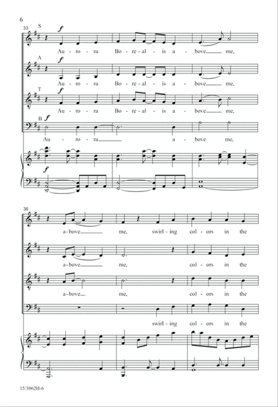 Aurora Borealis 4-Part scores gallery preview page 7