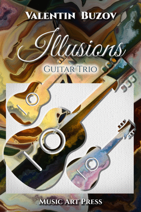 Book cover for Illusions - Original classical guitar trio