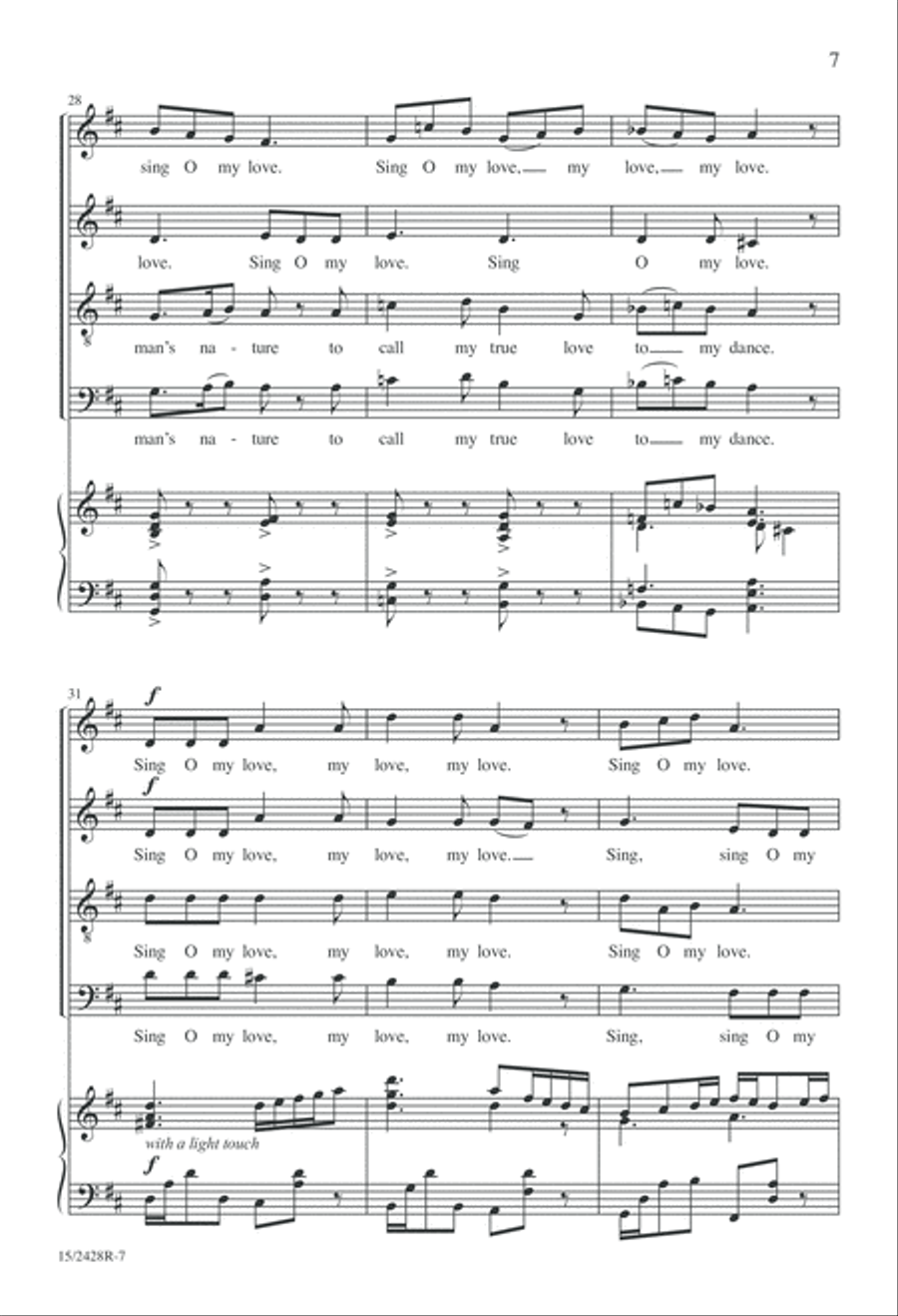 My Dancing Day My Dancing Day 4-Part scores gallery preview page 8