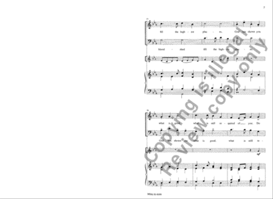 Humbly Walk with God 4-Part scores gallery preview page 8