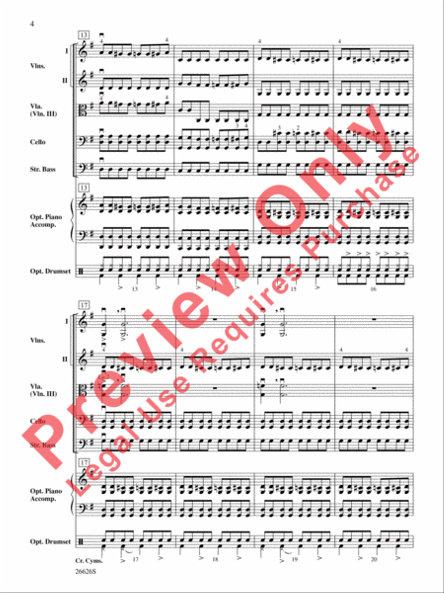Batman Theme String Orchestra scores gallery preview page 5