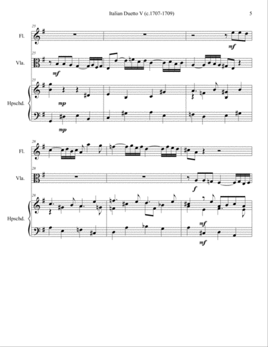 Italian Duetto 5 Italian Duetto 5 Small Ensemble scores gallery preview page 5