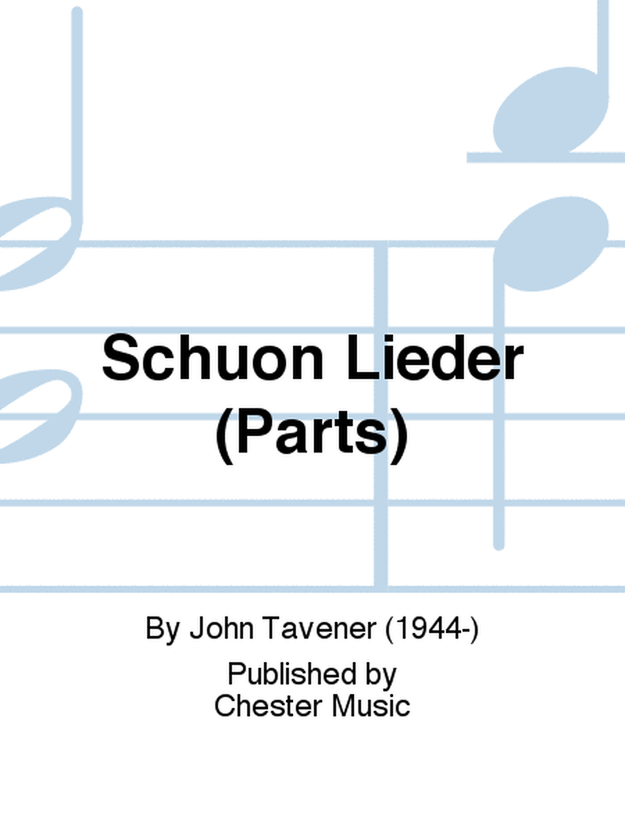 Schuon Lieder (Parts)