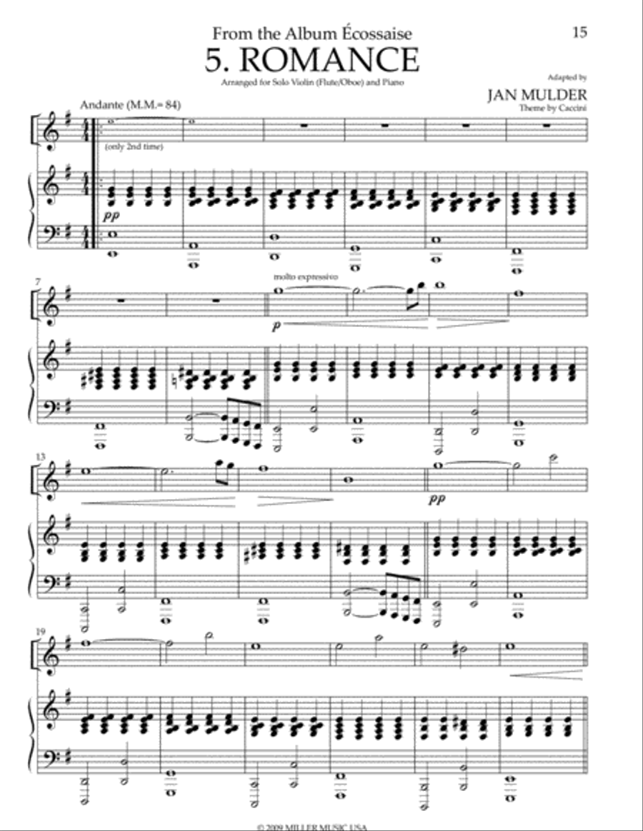 Ave Maria Violin Solo scores gallery preview page 1