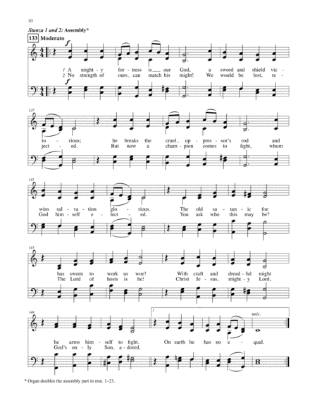 A Mighty Fortress (Alternative Hymn setting)