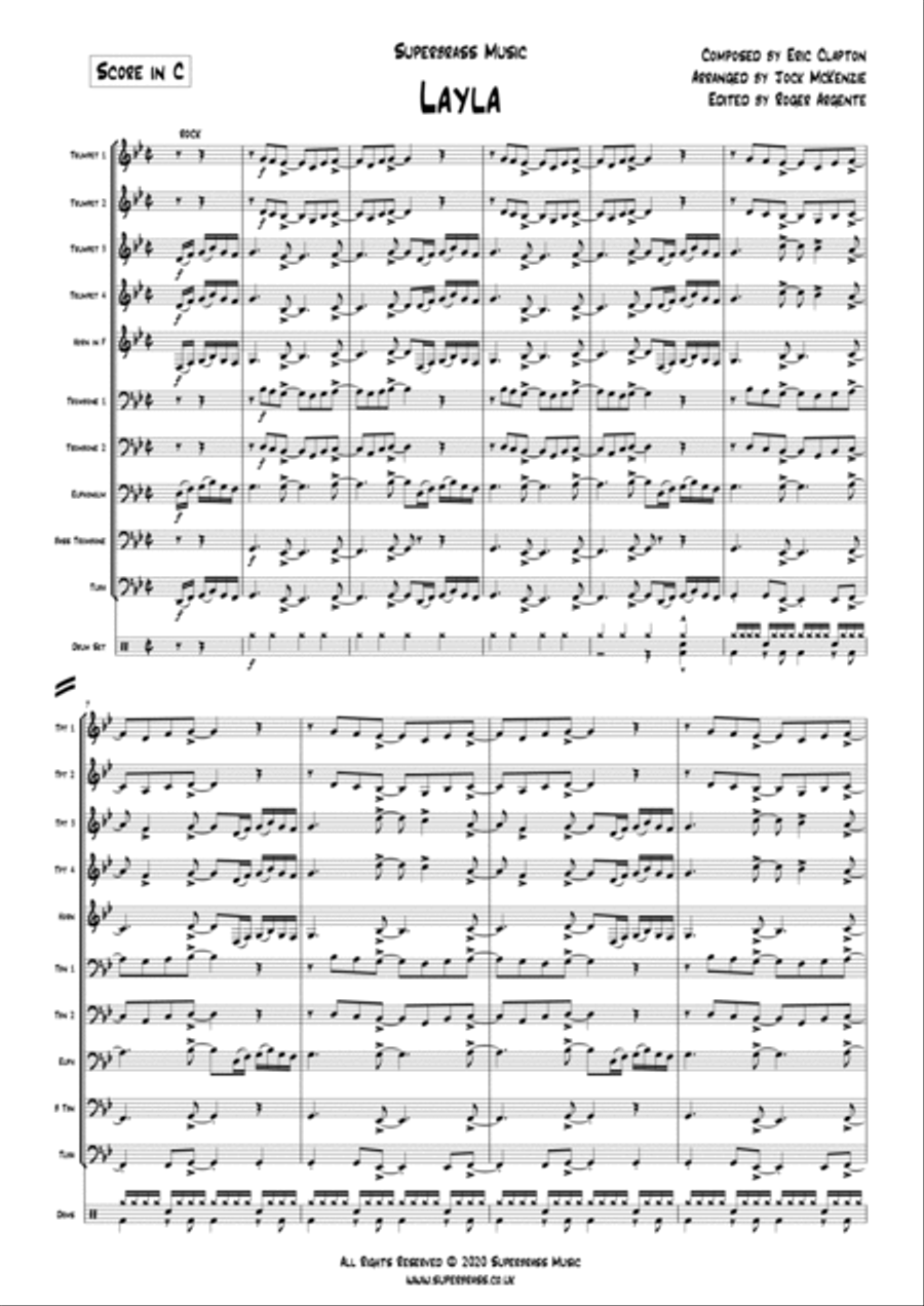 Layla Euphonium scores gallery preview page 3