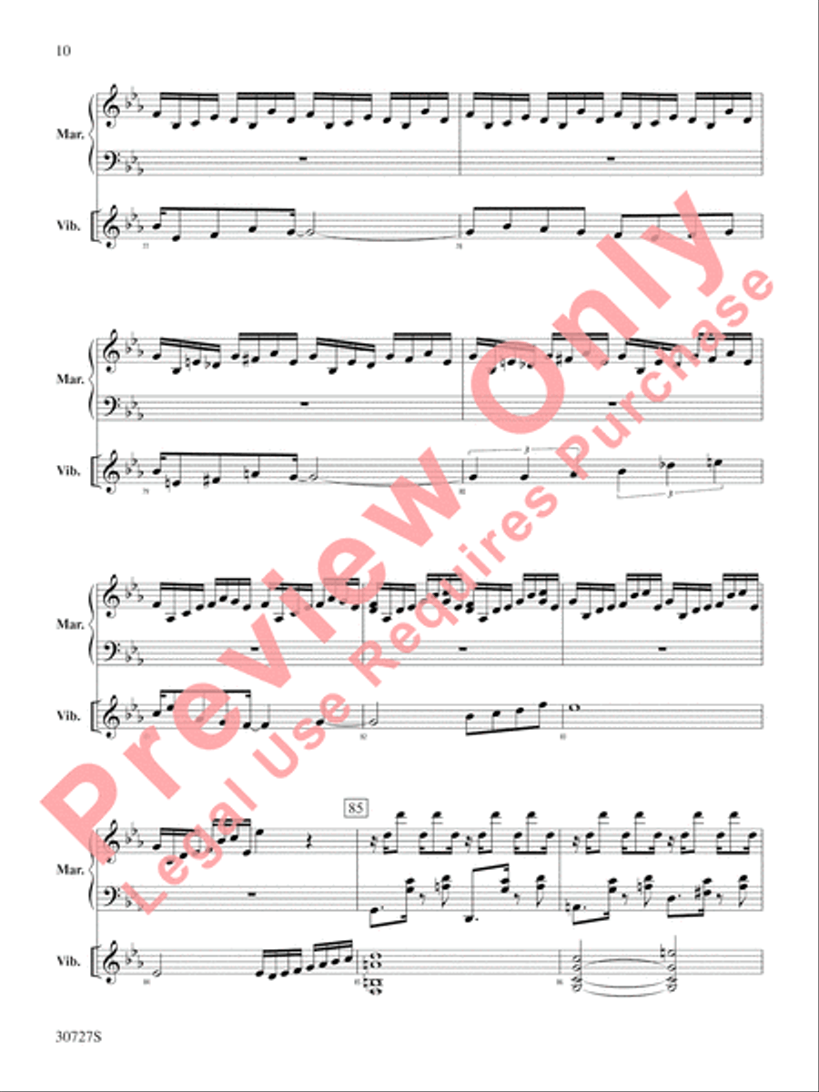 The Gershwin Mallet Collection Percussion scores gallery preview page 11