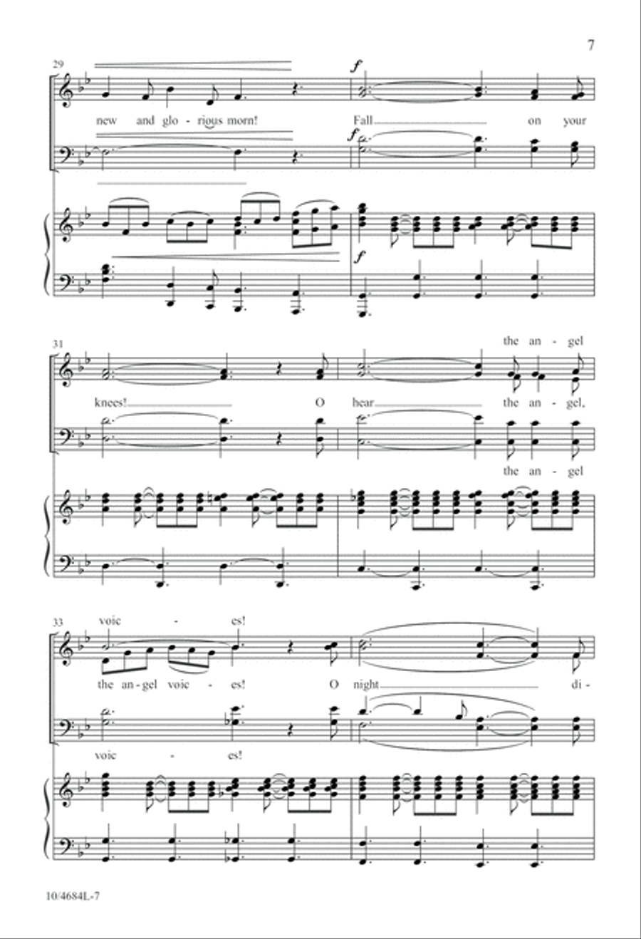 O Holy Night 4-Part scores gallery preview page 7