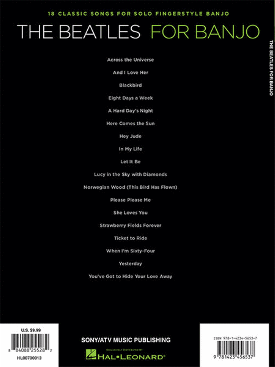 The Beatles for Banjo Electric Guitar scores gallery preview page 6