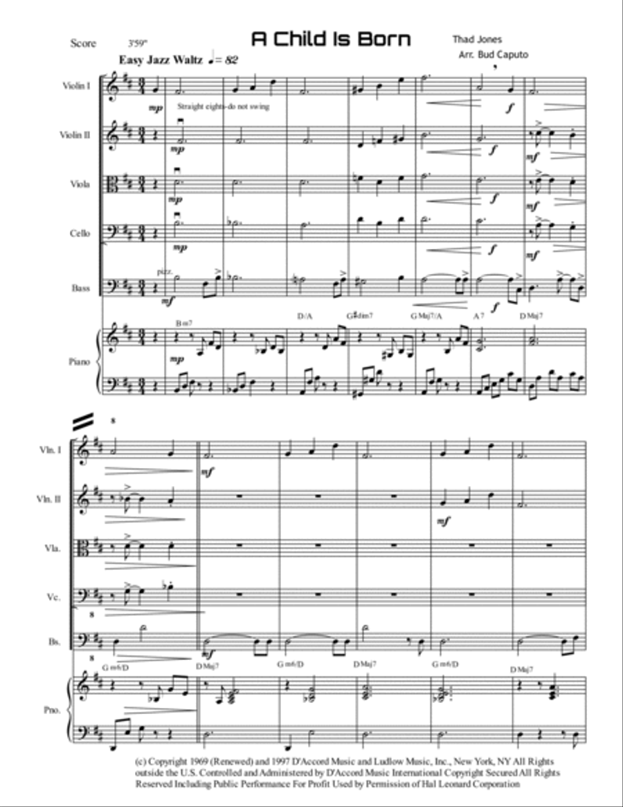 A Child Is Born A Child Is Born Cello scores gallery preview page 2