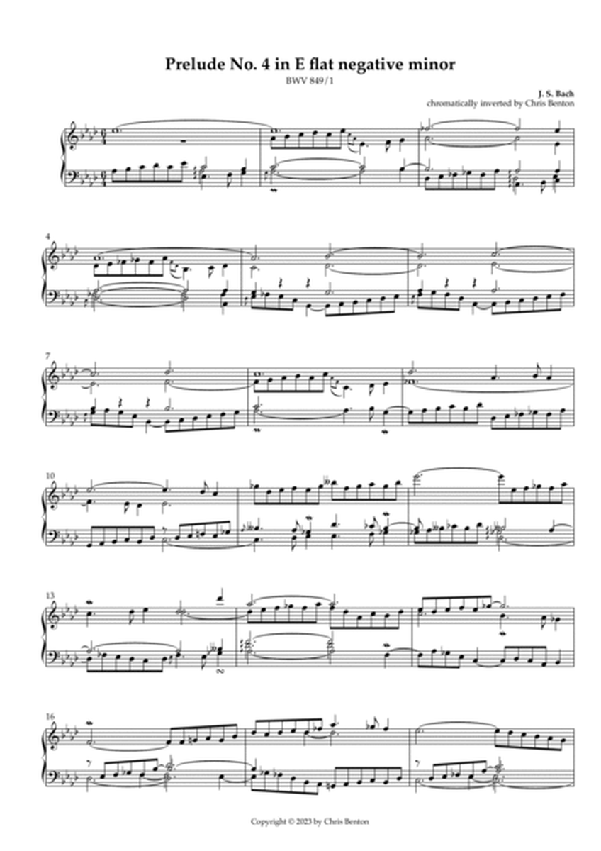 Prelude & Fugue No. 4 in C sharp minor (BWV 849) - Chromatically Inverted