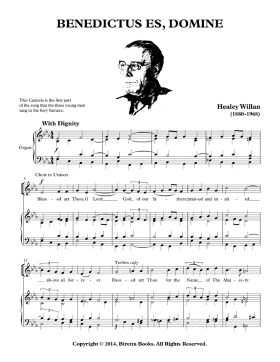 Benedictus es, Domine 4-Part scores gallery preview page 2
