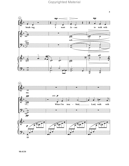 I Want Jesus to Walk with Me - SATB image number null