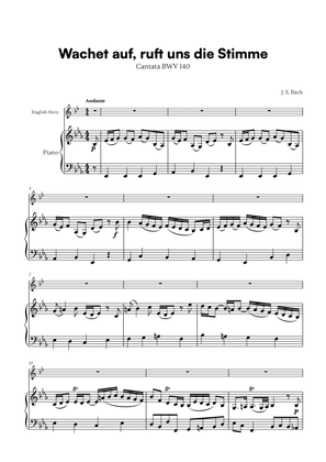 Wachet auf, ruft uns die Stimme (for English Horn and Piano)