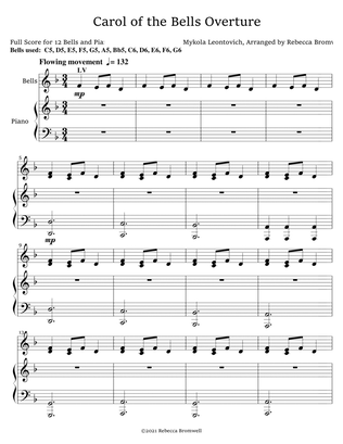 "Carol of the Bells Overture" - Score Only