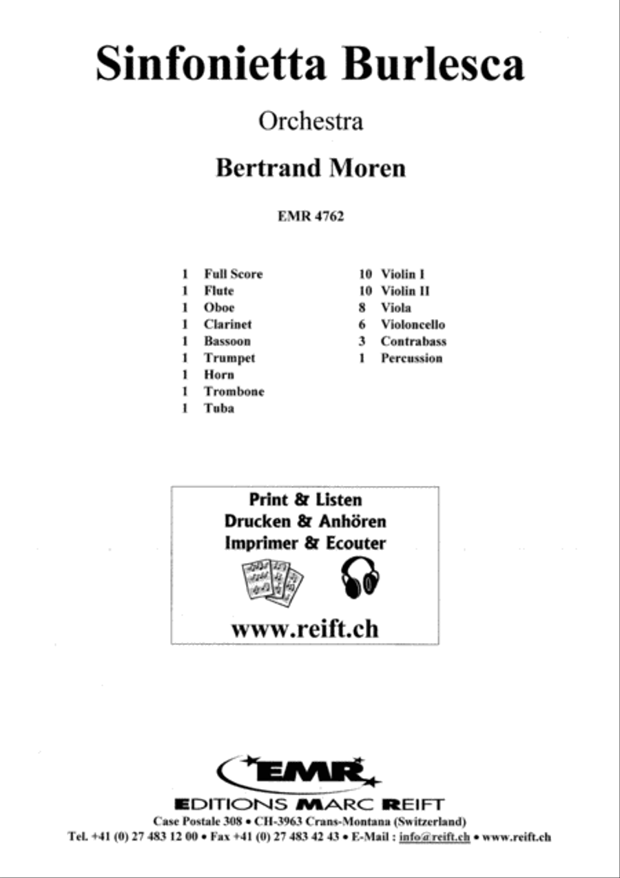 Sinfonietta Burlesca Orchestra scores gallery preview page 2