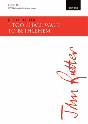 Book cover for I too shall walk to Bethlehem