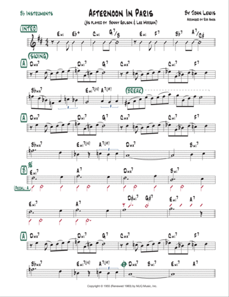 Afternoon In Paris Piano scores gallery preview page 3