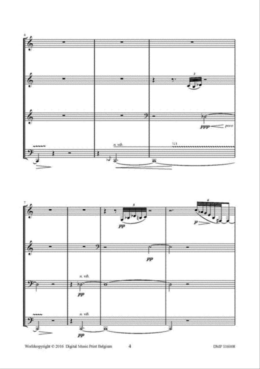 Raga 1 Raga 1 Clarinet Quartet scores gallery preview page 3