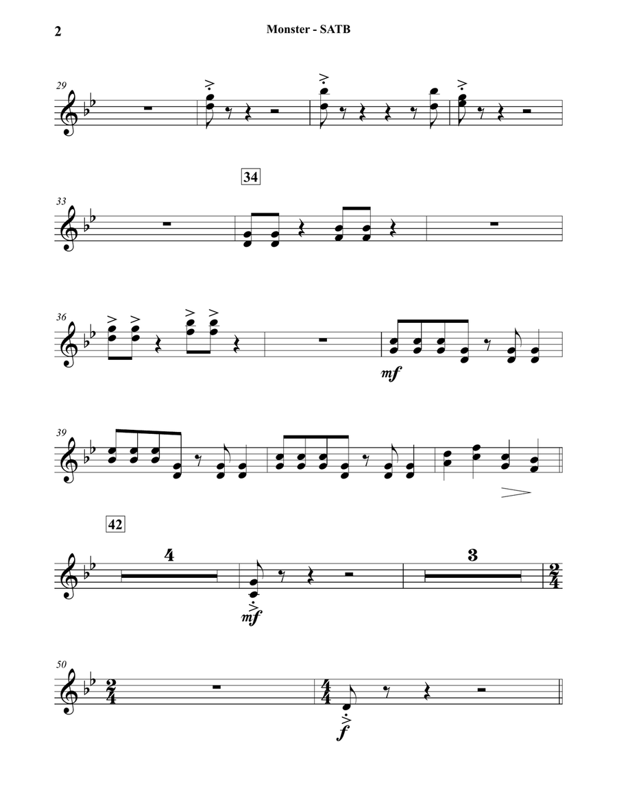 Monster Concert Band scores gallery preview page 2