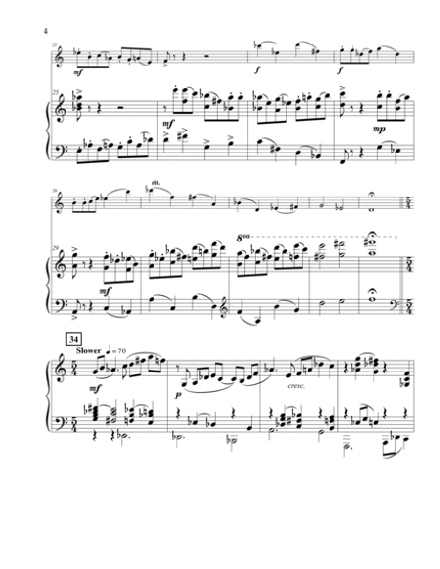 Duo for Flute and Piano Duo for Flute and Piano Woodwind Duet scores gallery preview page 4