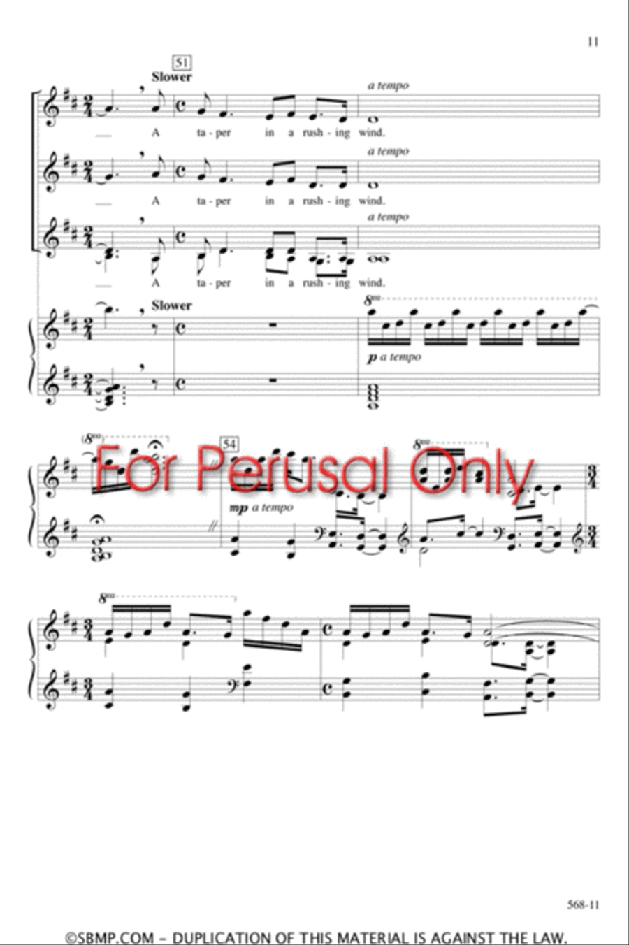I Am Not Yours - SSAA Octavo SSAA scores gallery preview page 10