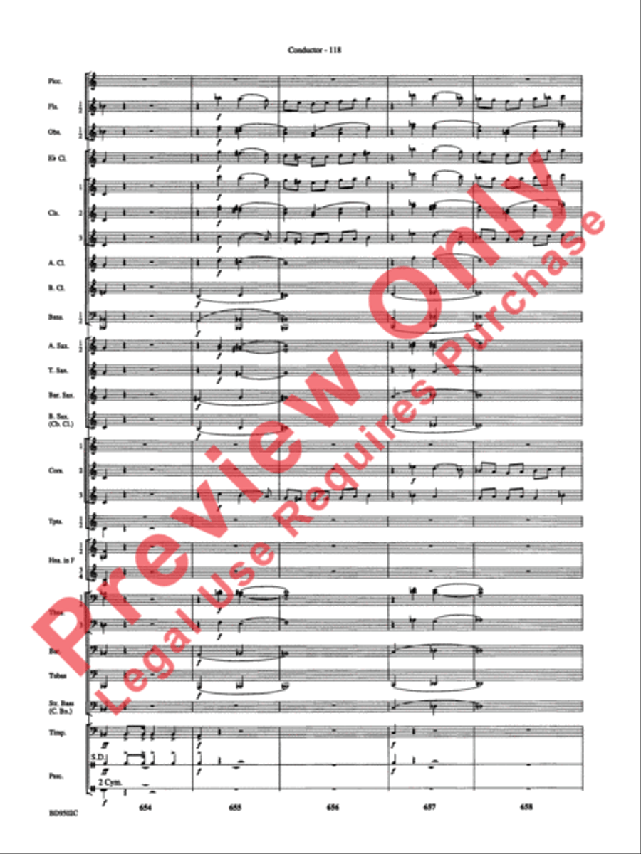 Symphony No. 3 for Band Symphony No. 3 for Band Concert Band scores gallery preview page 121