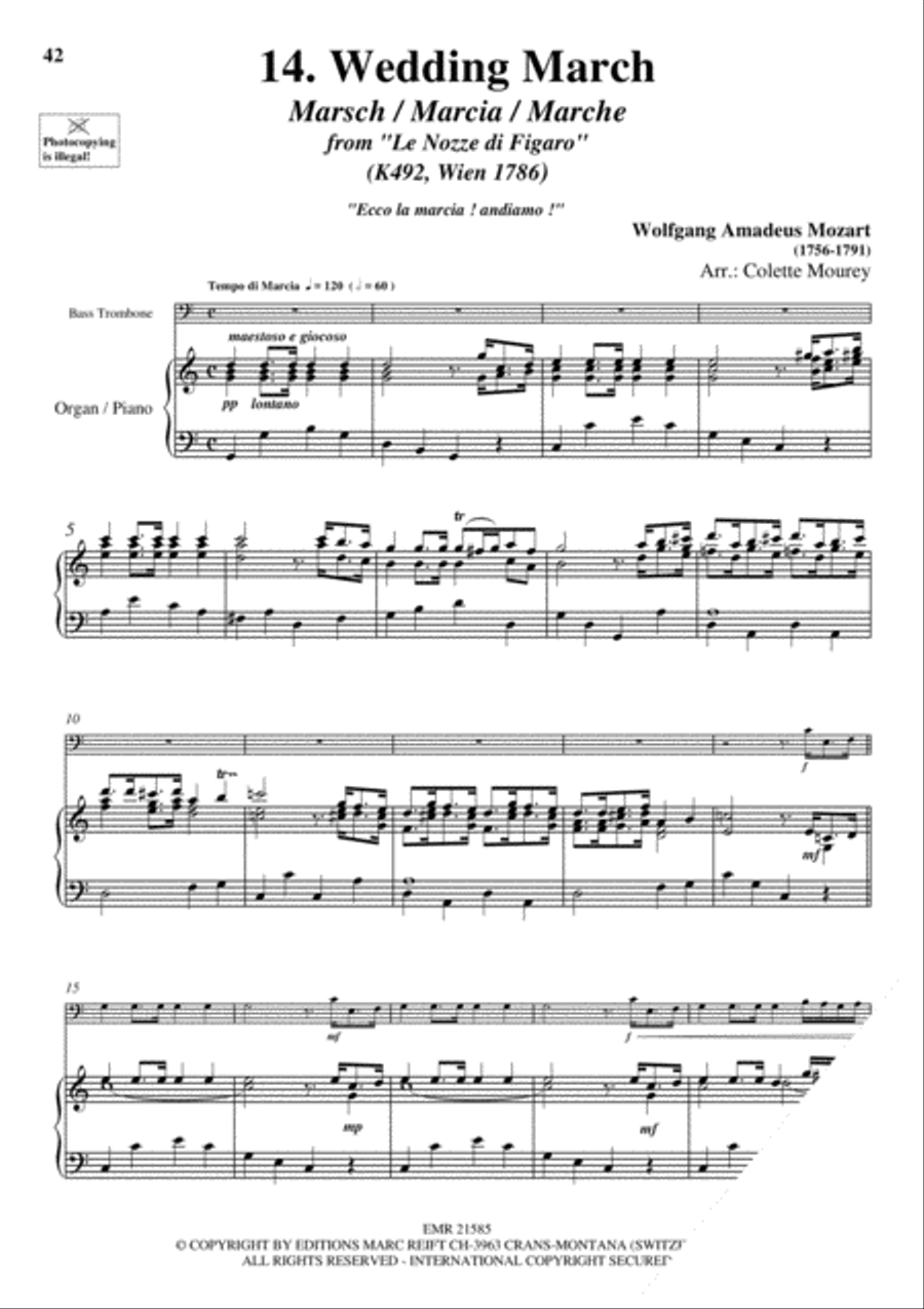 20 Greatest Wedding Solos Trombone scores gallery preview page 16